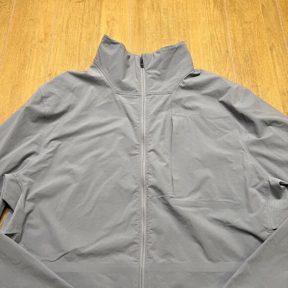 Lululemon Expeditionist Jacket Mens Sz M Rhino Grey Full Zip Mesh Performance - Picture 8 of 11